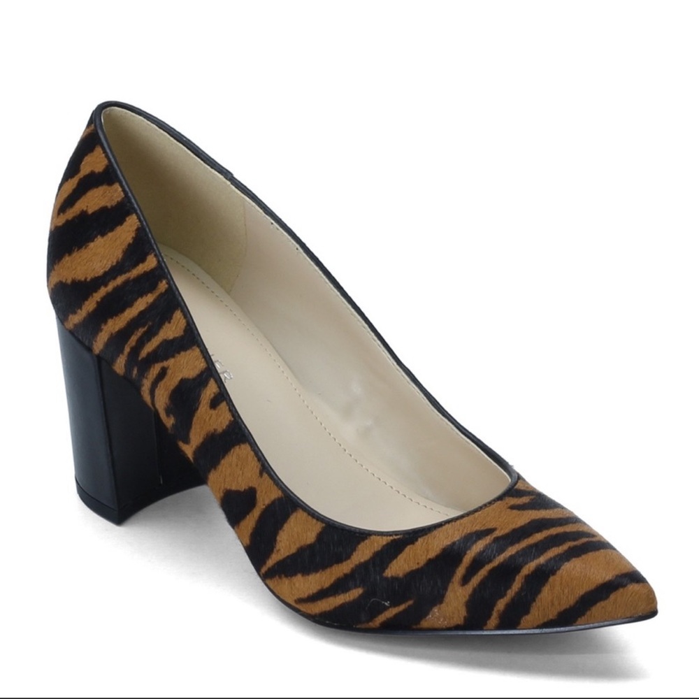 Marc Fisher Calf hair Claire Block Heel Pumps NWOT